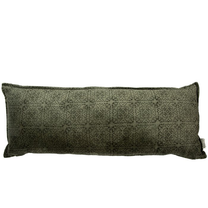 Fluwelen Kussen Violetta 80x30 cm donkergroen luxe sierkussen