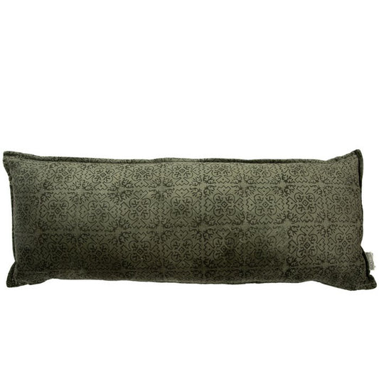 Fluwelen Kussen Violetta 80x30 cm donkergroen luxe sierkussen