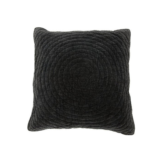 Fluwelen Kussen Jessica 50x50 cm gebroken zwart luxe sierkussen