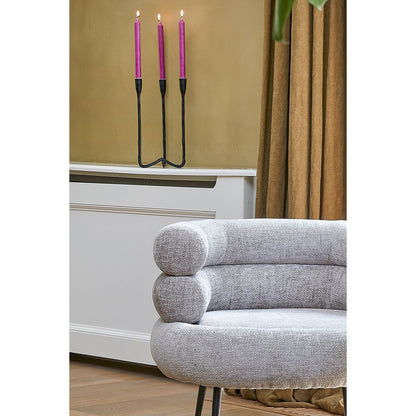 Christy Kandelaar 3 Armen zwart aluminium tafeldecoratie