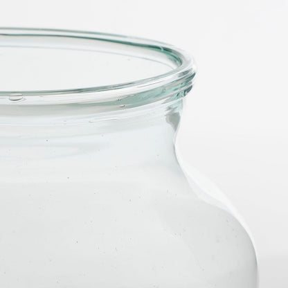 Vienne vaas van gerecycled glas 20 cm – handgemaakte glazen vaas Woonware