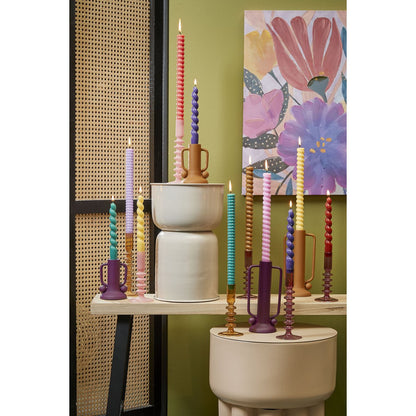 Agios Kandelaar - Bruin - 20 cm