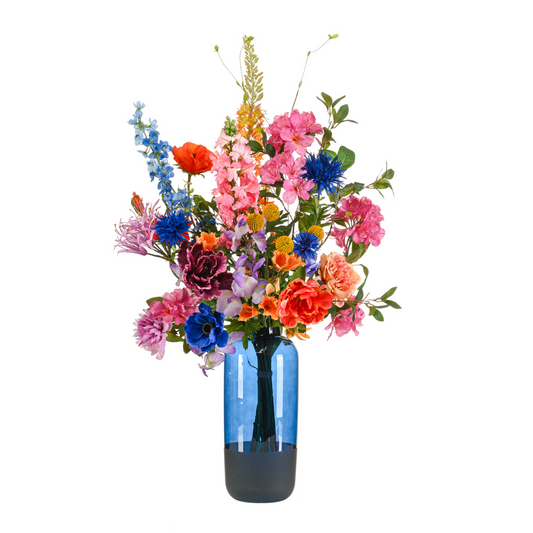 Boeket Luxury Glam XL 90 cm met realistische bloemen in levendige kleuren