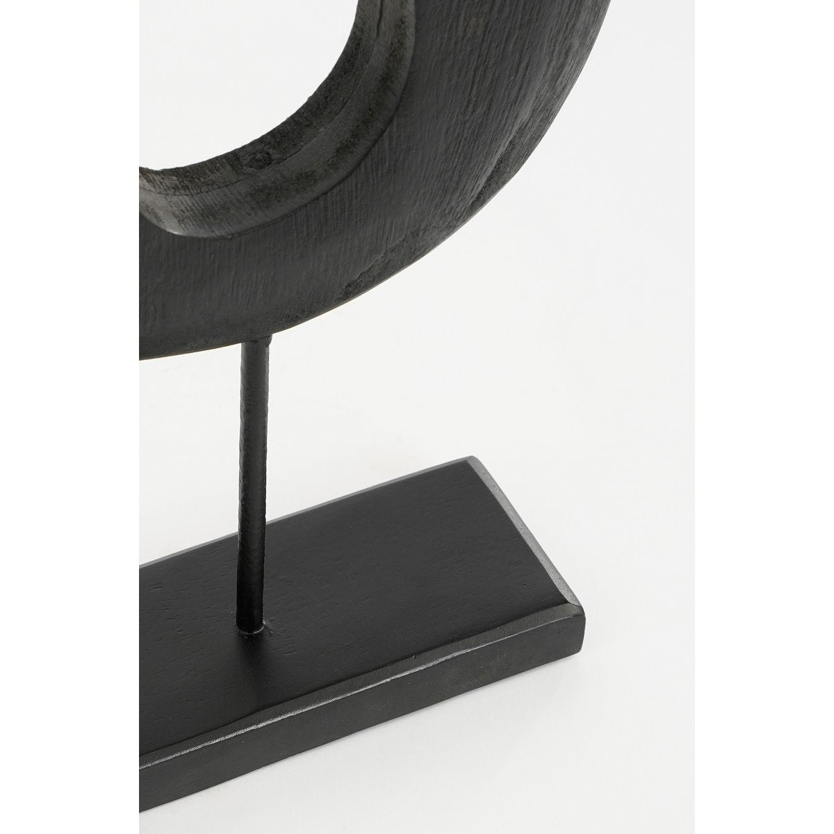 Pastina Ornament op Voet zwart mangohout modern sculptuur