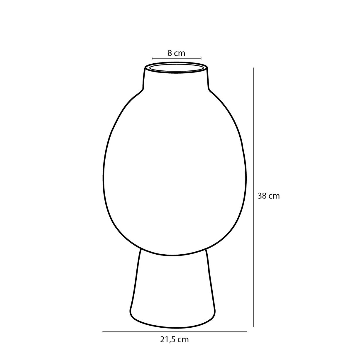 Vaas Helma - Keramiek Blauw