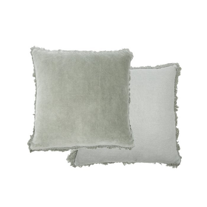 Fluweel/Linnen Kussen Rosie Oud Blauw 45x45 cm Woonware