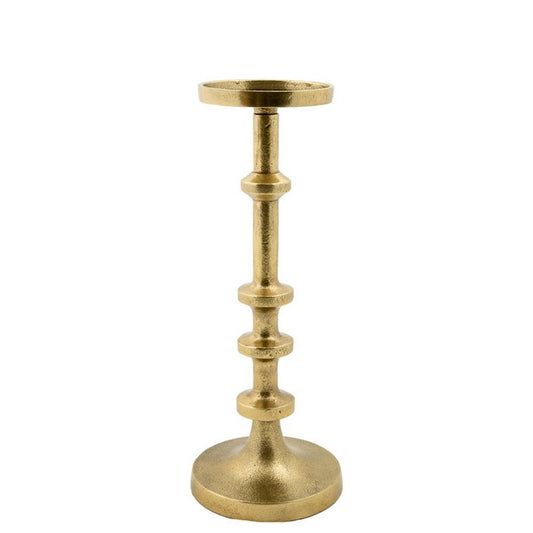 Kaarsenkandelaar Sarlat 33 cm antique gold metalen decoratie