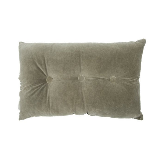 Fluwelen Kussen Jacky 60x40 cm olijfgrijs luxe sierkussen