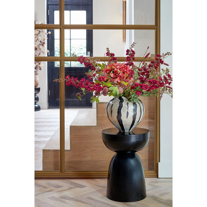 Elliot bijzettafel zwart Ø32 cm ijzer ronde tafel Woonware