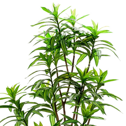 Kunstplant Dracaena 130cm – Drakenboom met tweekleurige bladeren voor woonkamer of kantoor