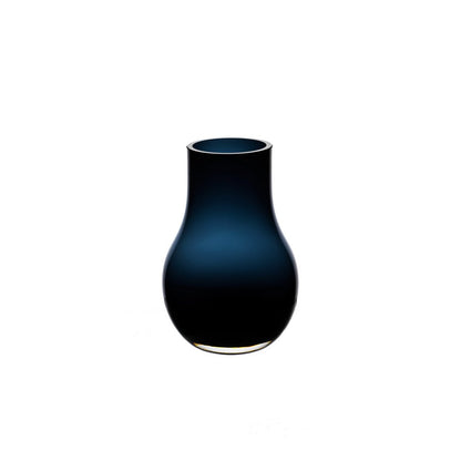 Glazen vaas Davos diepblauw 20 cm van kwaliteitsglas | Woonware