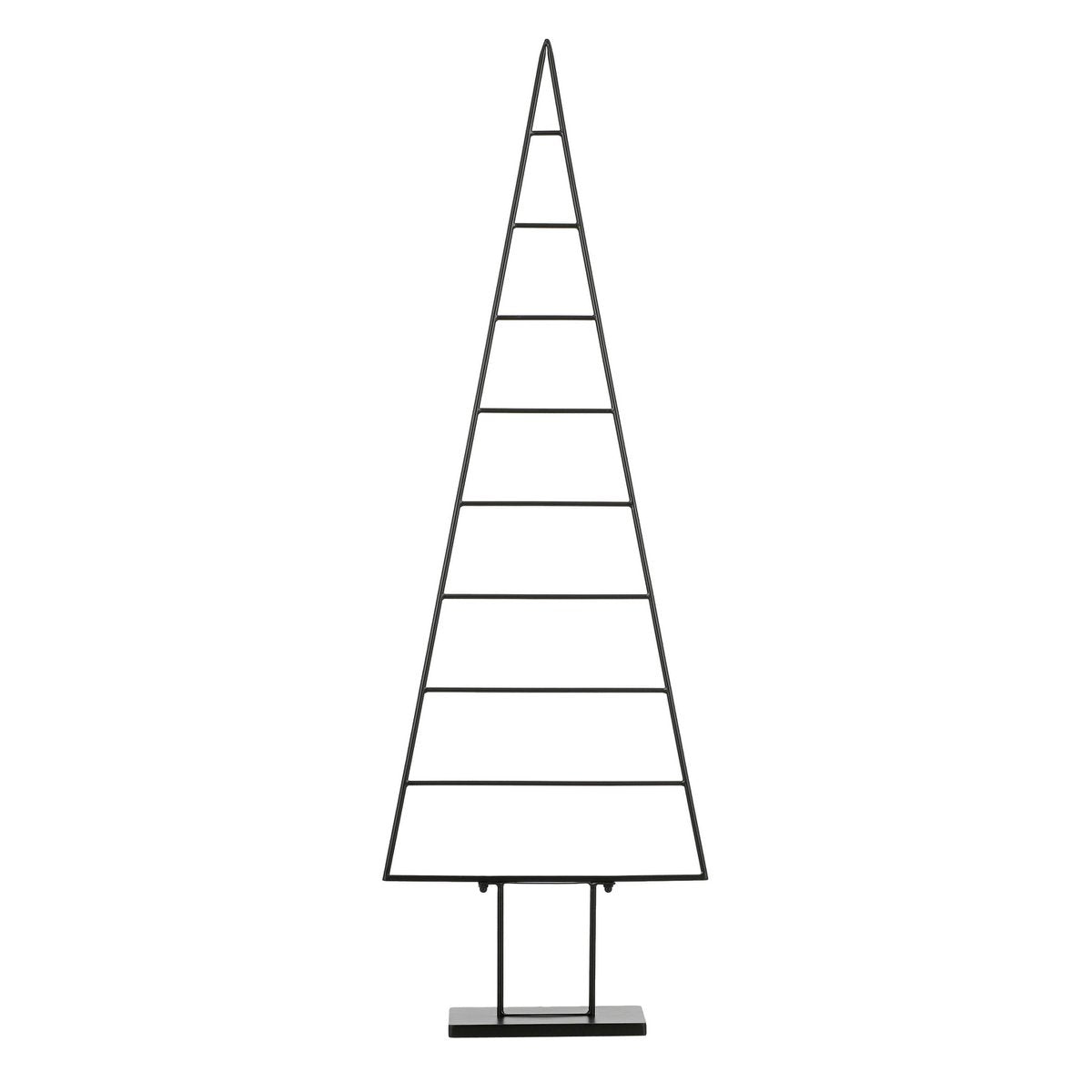 Decoratie kerstboom metaal zwart 152 cm moderne kerstdecoratie Woonware