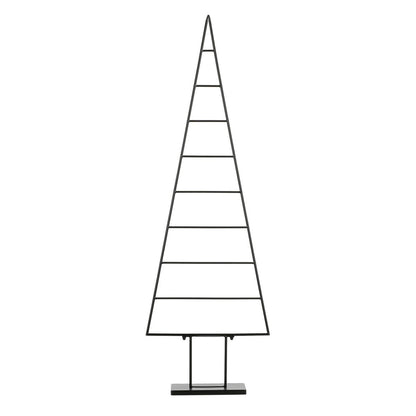Decoratie kerstboom metaal zwart 152 cm moderne kerstdecoratie Woonware