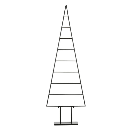 Decoratie kerstboom metaal zwart 152 cm moderne kerstdecoratie Woonware