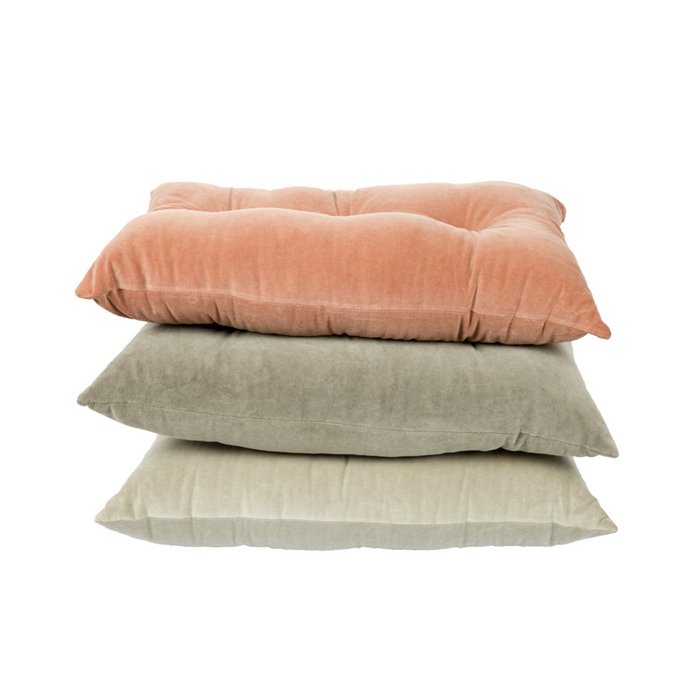 Fluwelen Kussen Jacky 60x40 cm olijfgrijs luxe sierkussen