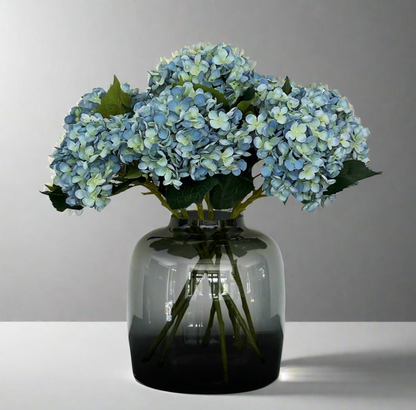Hortensia takken blauw 52 cm – kunst hortensia’s van Woonware in levendige blauwe kleur