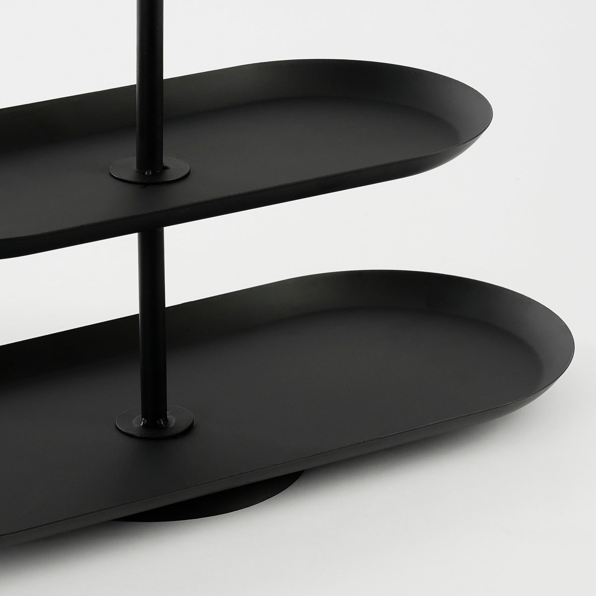 Rama 3-laagse etagère zwart L48 x B20 x H55 cm – serveer- en decoratieplateau