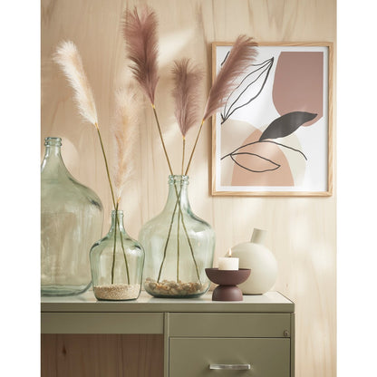 Diego glazen fles vaas transparant van gerecycled glas – Woonware