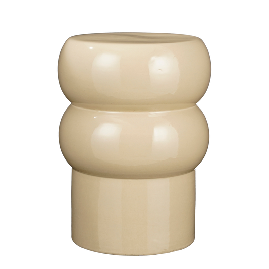 Bijzettafel Ø32 Crème van keramiek – modern en tijdloos design Woonware