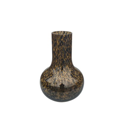Vaas Cheetah print 37 cm van mondgeblazen glas – luxe designvaas Woonware