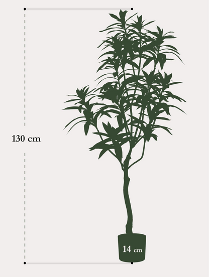 Kunstplant Dracaena 130cm – Drakenboom