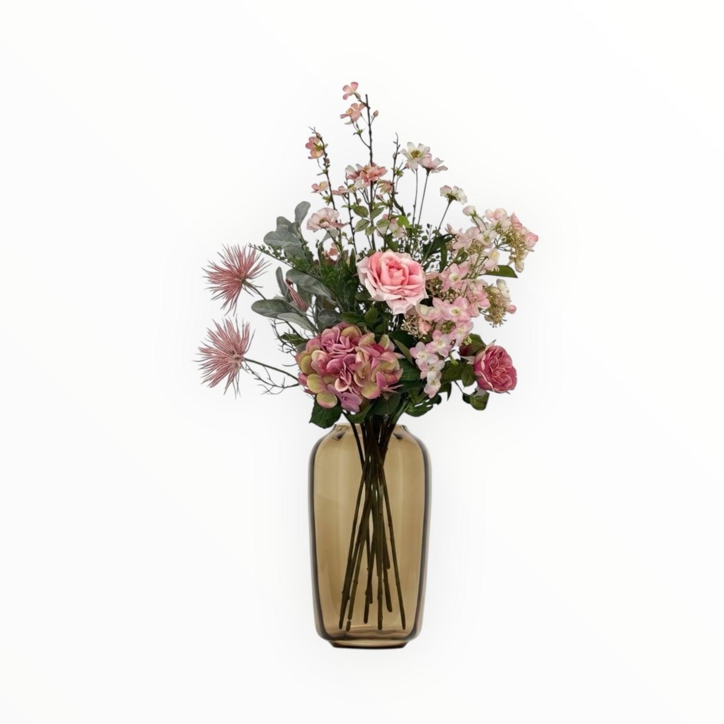 Boeket Pretty Pink 89 cm – kunstbloemen van Woonware in diverse roze tinten