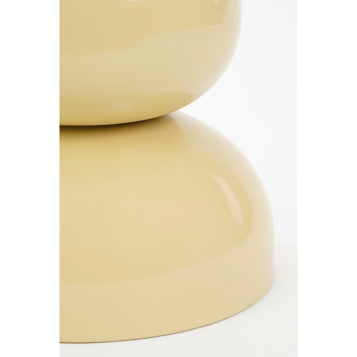 Luna bijzettafel beige Ø32 cm ijzer ronde tafel Woonware