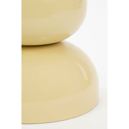 Luna bijzettafel beige Ø32 cm ijzer ronde tafel Woonware