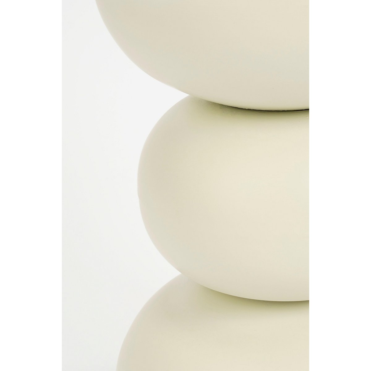 Luna bijzettafel wit rond Ø32 cm ijzer Woonware