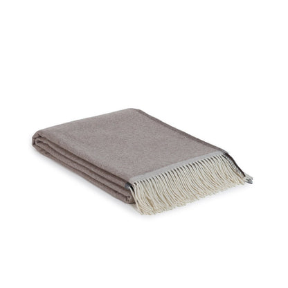 Merino kasjmier plaid Milano bruin 140x200 – luxe zachte deken | Woonware