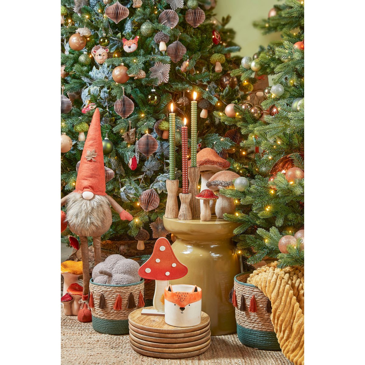 Duko houten bord Ø40 cm van mangohout – bruin | Woonware