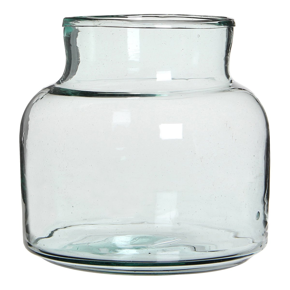 Vienne vaas van gerecycled glas 20 cm – handgemaakte glazen vaas Woonware