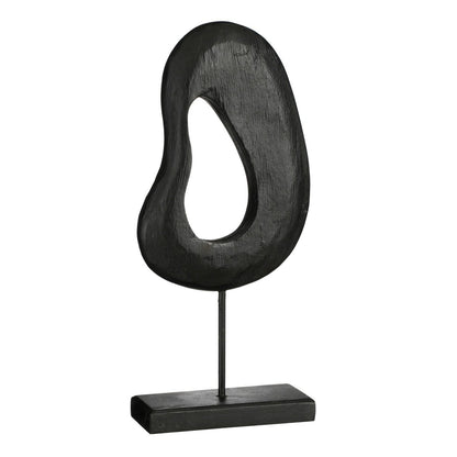 Pastina Ornament op Voet zwart mangohout modern sculptuur