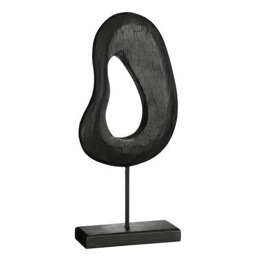 Pastina Ornament op Voet zwart mangohout modern sculptuur