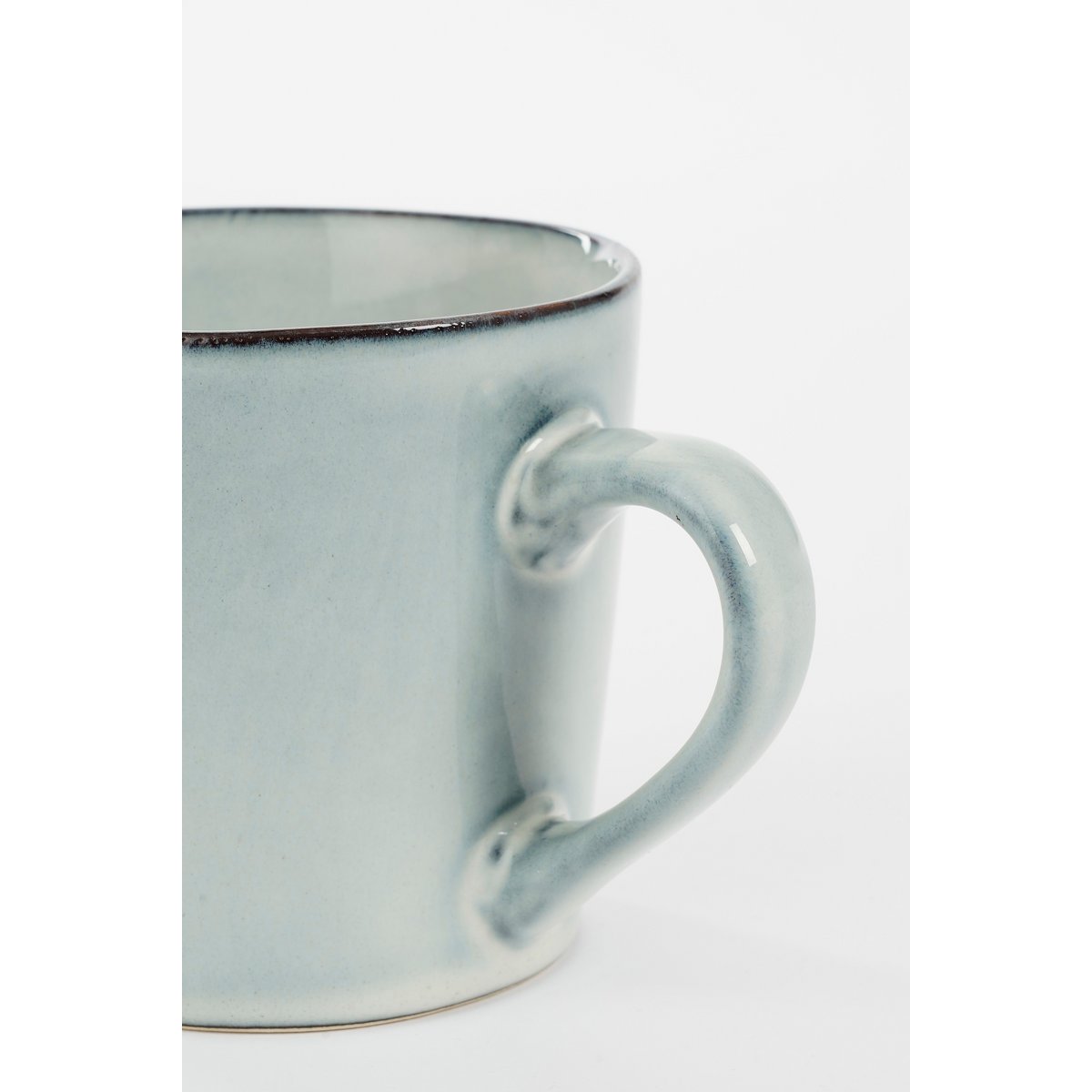 Racco serviesset 4 persoons lichtgrijs steengoed handgemaakt Woonware