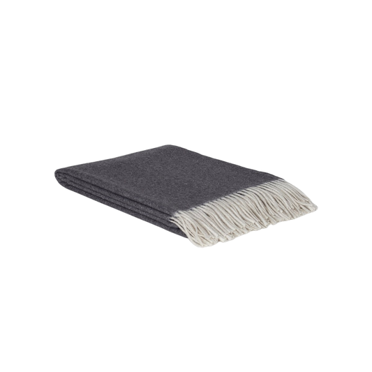 Kasjmier Plaid Tibet Dark Grey – Luxe zachte plaid voor bank, bed of buiten