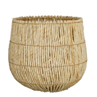 Ronda opbergmandenset natuurlijk bruin van gras en ijzer – stijlvolle manden