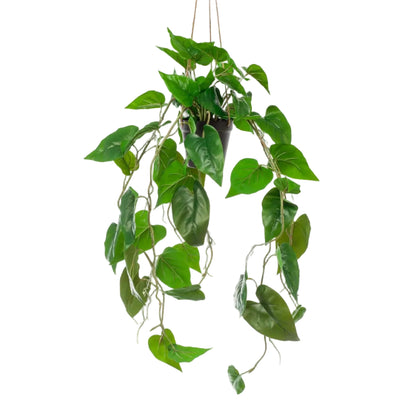 Kunstplant Philodendron 80 cm - Hangplant Groen