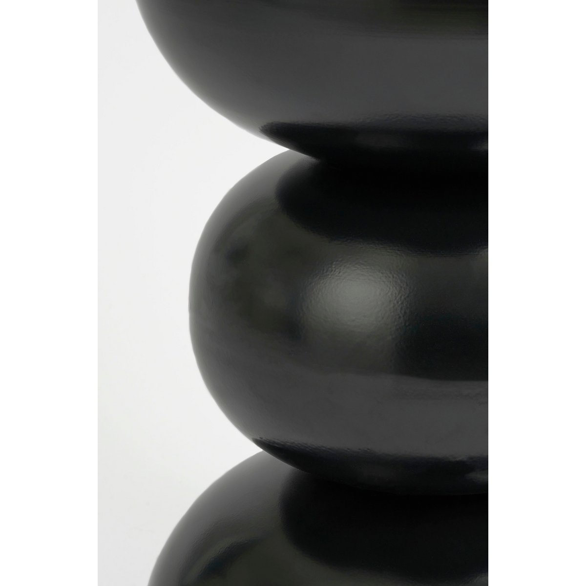 Luna bijzettafel zwart ijzer rond Ø32 cm Woonware