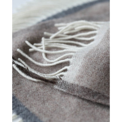 Merino kasjmier plaid Milano bruin 140x200 – luxe zachte deken | Woonware