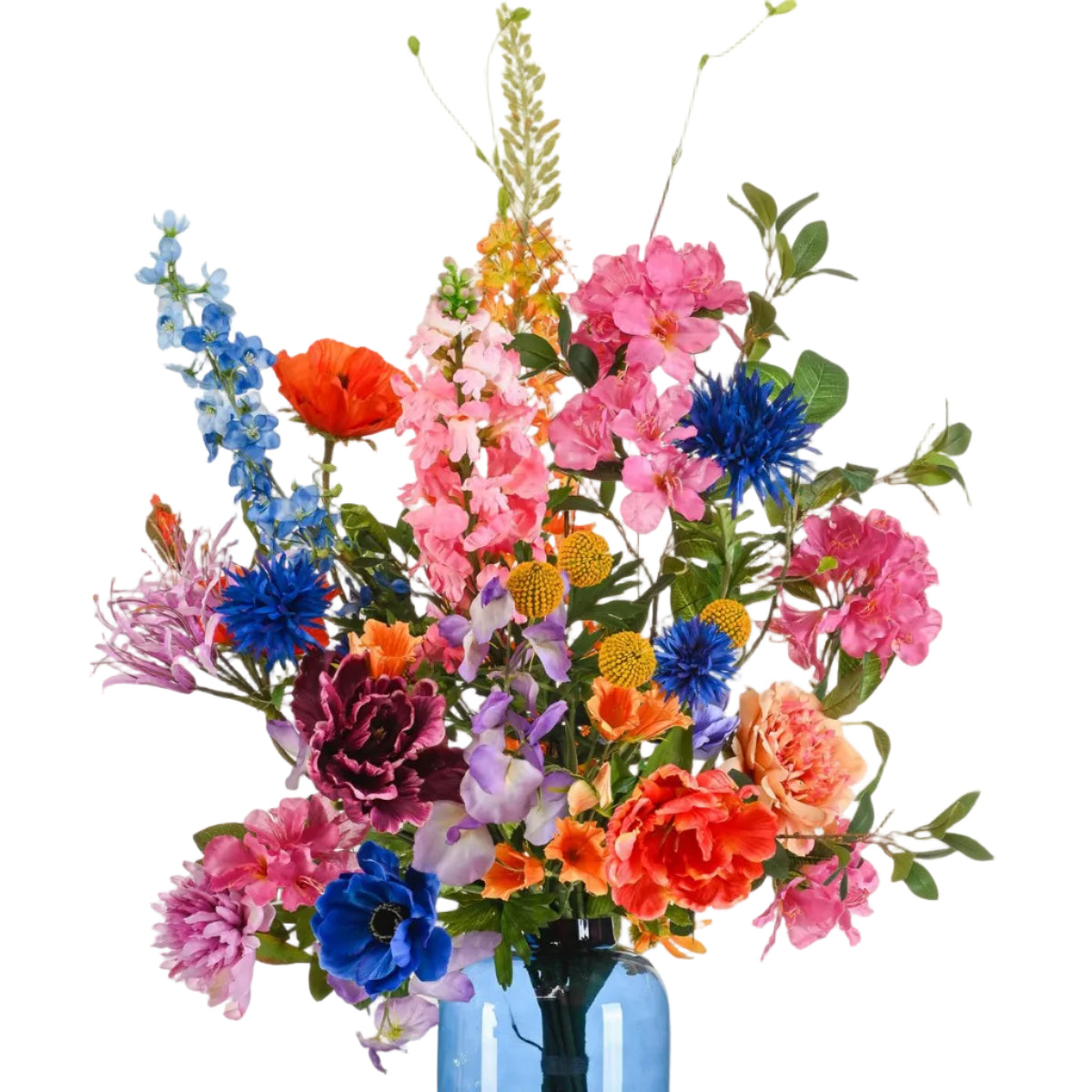 Boeket Luxury Glam XL 90 cm met realistische bloemen in levendige kleuren
