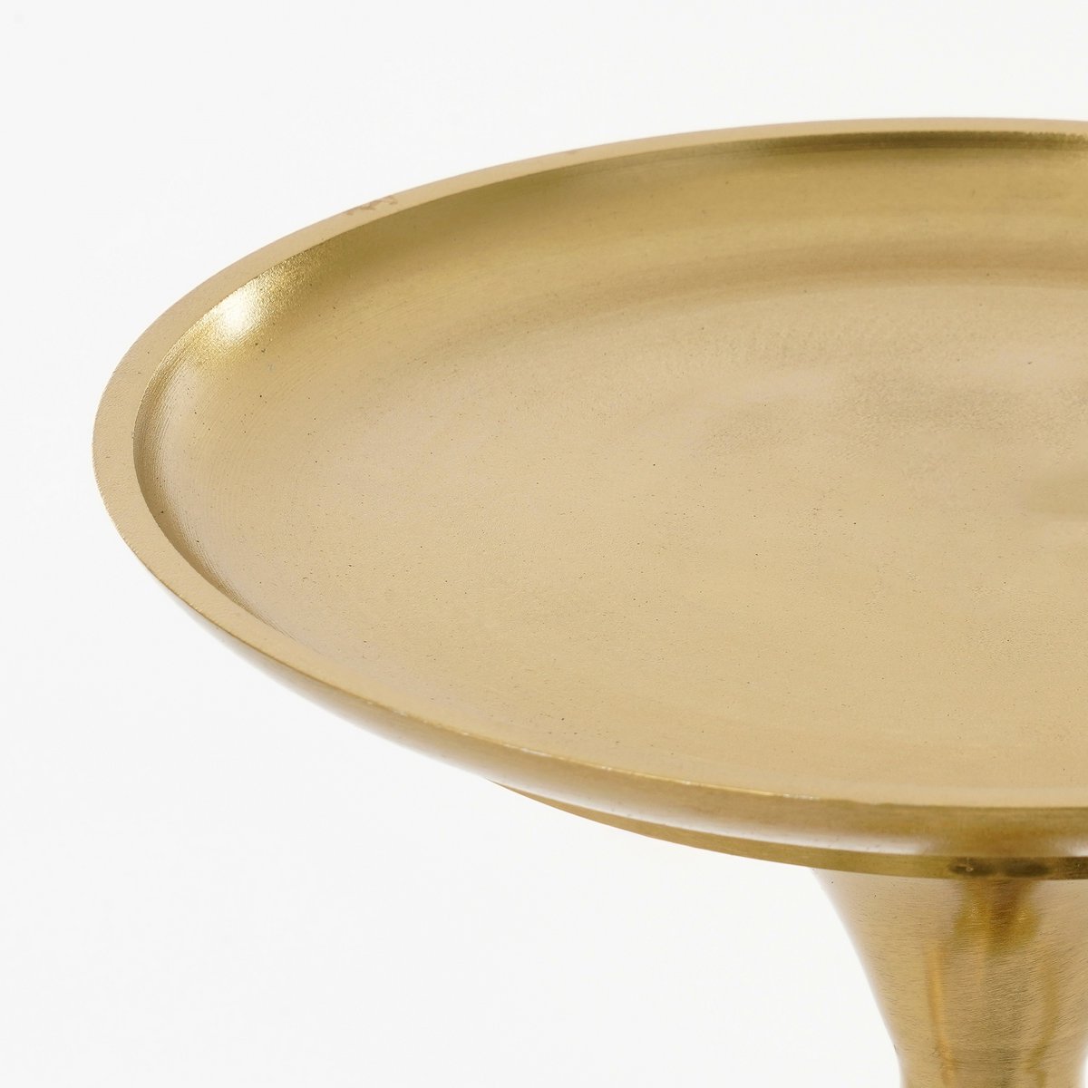 Gouden bijzettafel gerecycled aluminium Ø25 cm Woonware