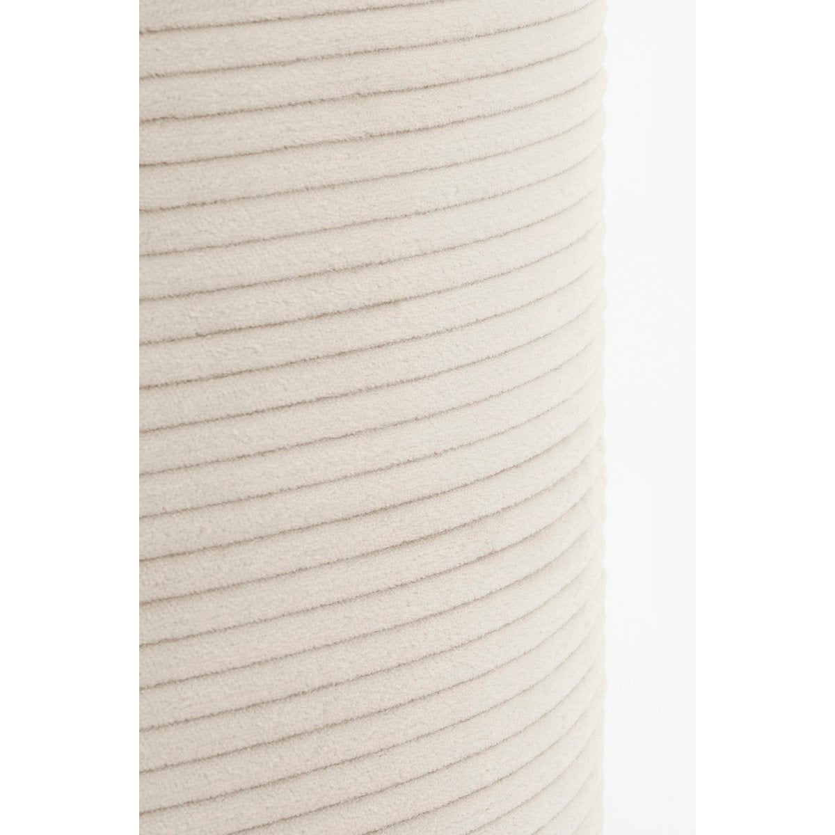 Opbergpoef off-white Ø42 x H41 ronde poef met deksel Woonware