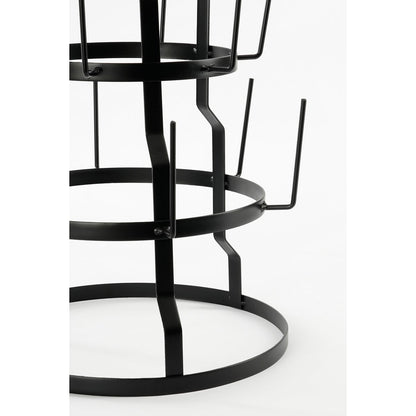 Mokkenrek zwart metaal H50 x Ø34 cm – praktisch en compact opbergsysteem