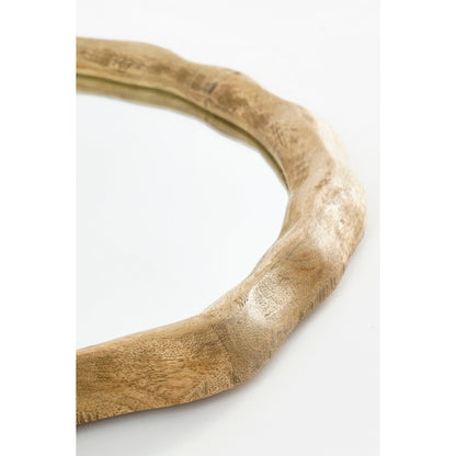 Nick Wandspiegel 38 cm mangohout ronde spiegel interieur