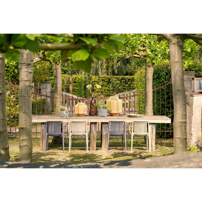 Liliano Lantaarn 36 cm jute donkergroen theelicht decoratie