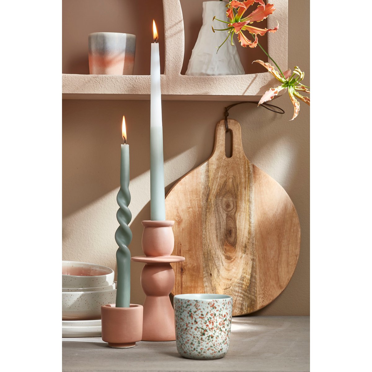 Duko ronde serveerplank FSC®-mangohout Ø28 cm bruin | Woonware