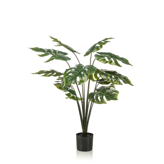 Kunstplant Monstera Deliciosa 95cm – Realistische gatenplant