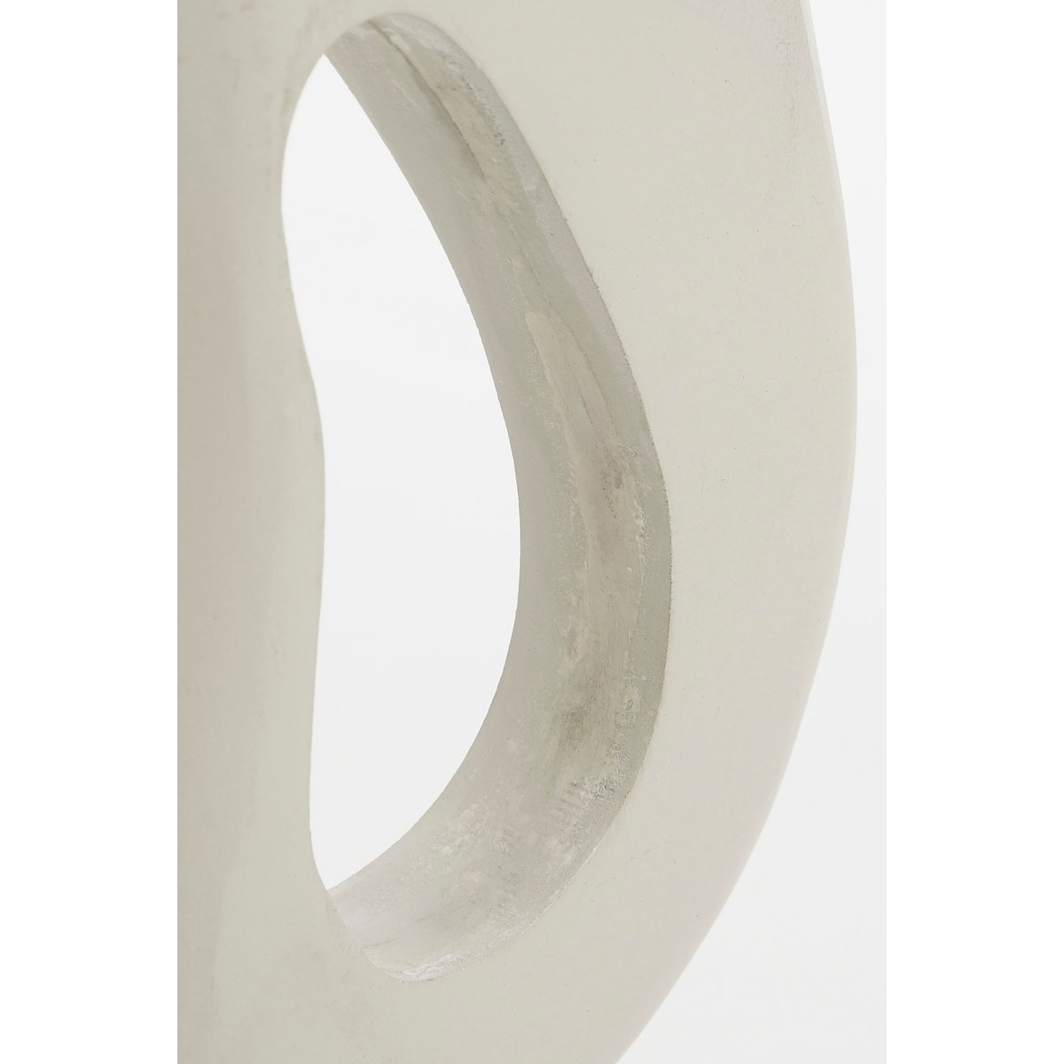 Pastina Ornament op Voet off-white mangohout modern sculptuur