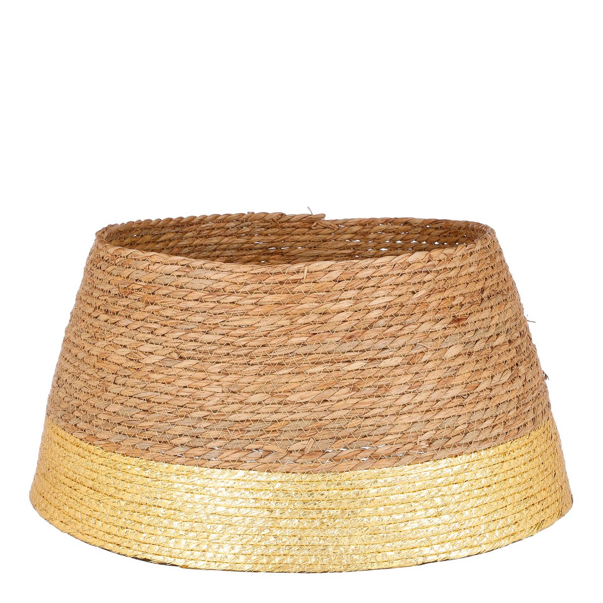 Kerstboomrok zeegras goud Ø50 cm natuurlijke kerstdecoratie Woonware